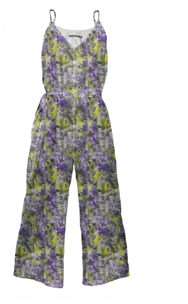 Violets and Daffodils Jumpsuit